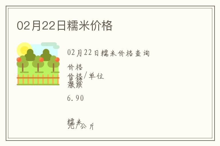 02月22日糯米價(jià)格