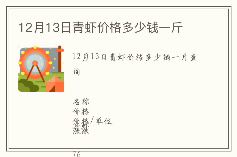 12月13日青蝦價(jià)格多少錢一斤