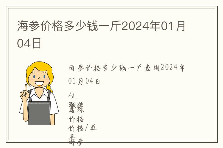 海參價(jià)格多少錢一斤2024年01月04日