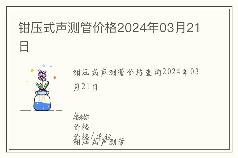 鉗壓式聲測(cè)管價(jià)格2024年03月21日
