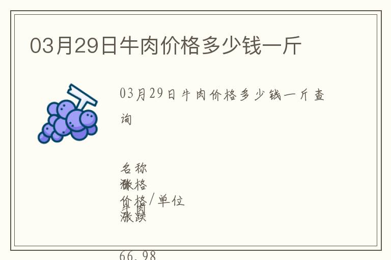 03月29日牛肉價(jià)格多少錢一斤
