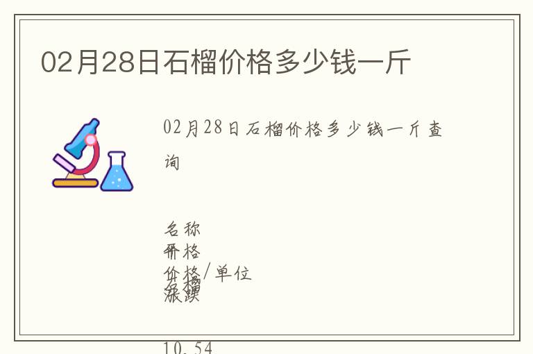02月28日石榴價格多少錢一斤