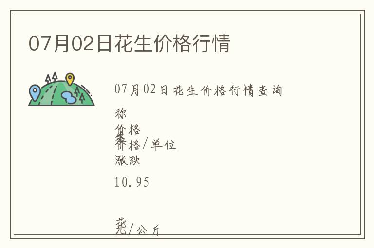 07月02日花生價格行情