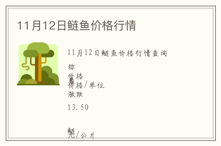 11月12日鰱魚價(jià)格行情