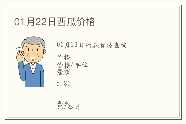 01月22日西瓜價(jià)格