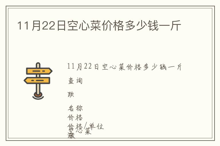 11月22日空心菜價格多少錢一斤