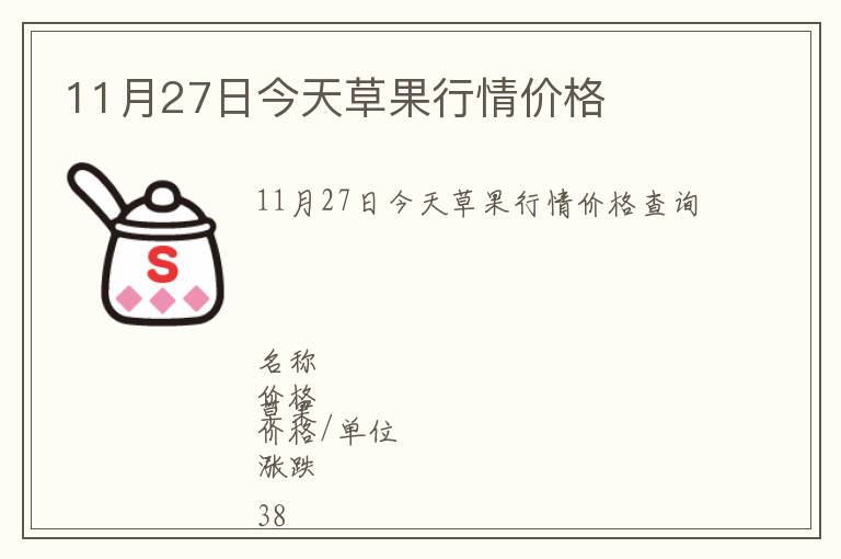 11月27日今天草果行情價(jià)格